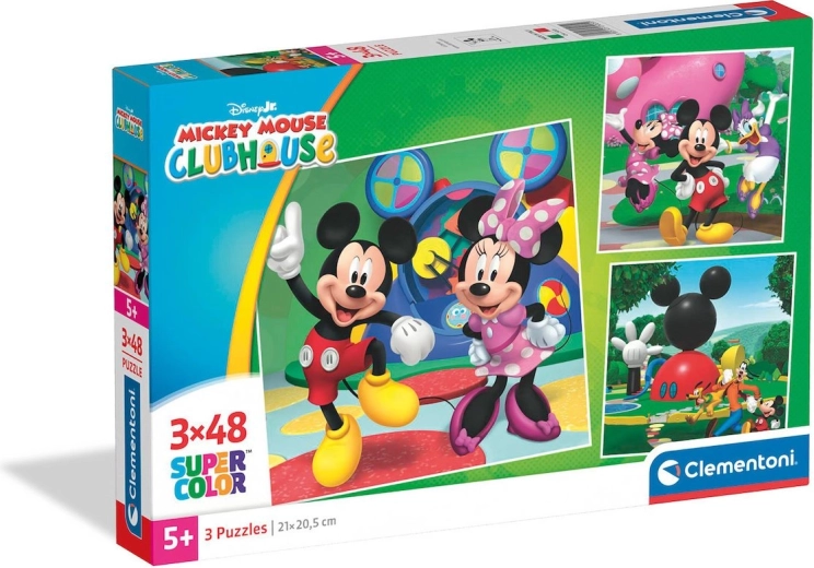 Puzle CLEMENTONI Mikija klubiņš 3×48 gabaliņi
