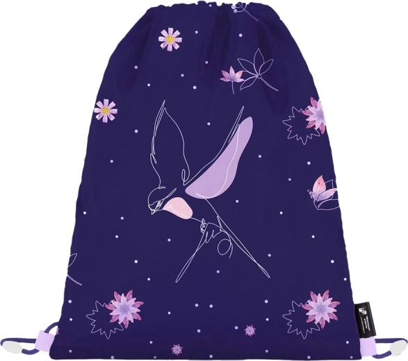 Flowers PE Kit Bag – school drawstring backpack made of polyester