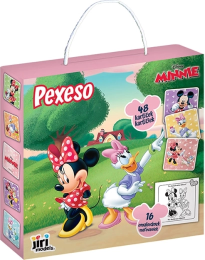 Atmiņas spēle kastītē ar krāsojamo Minnie