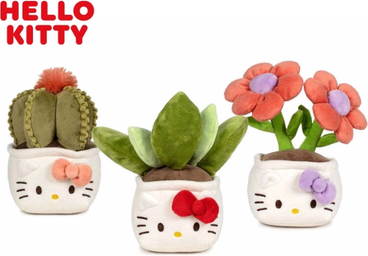 Plīša rotaļlieta HELLO KITTY Botanical Love 21 cm