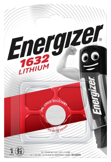 ENERGIZER CR1632 3 V lithium coin cell battery