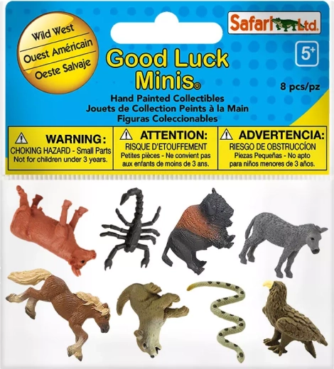 Mežonīgie rietumi – Good Luck Minis jautrais komplekts Safari Ltd.