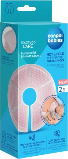 Gela krūšu komprese Hot & Cold 2 gab. canpol babies