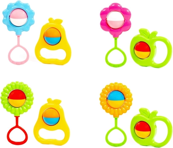 Rattle Set - Flower and Fruit