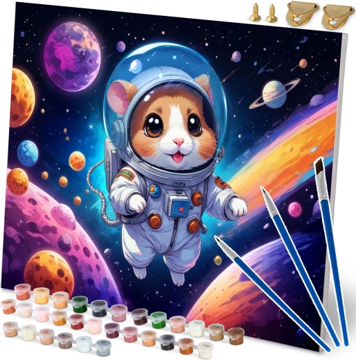Gleznošana pēc numuriem 40 × 50 cm Astronauts Massido