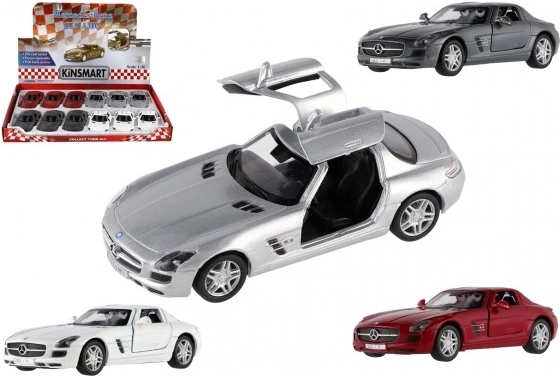 Mercedes-Benz SLS AMG automašīnas modelis 13 cm ar atvilkšanas mehānismu