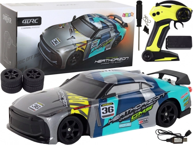 RC sporta auto 4x4 1:16 ar stabilizāciju un ātrumu 30 km/h