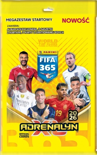 PANINI FIFA 365 Adrenalyn XL 2026 karšu sākuma megakomplekts