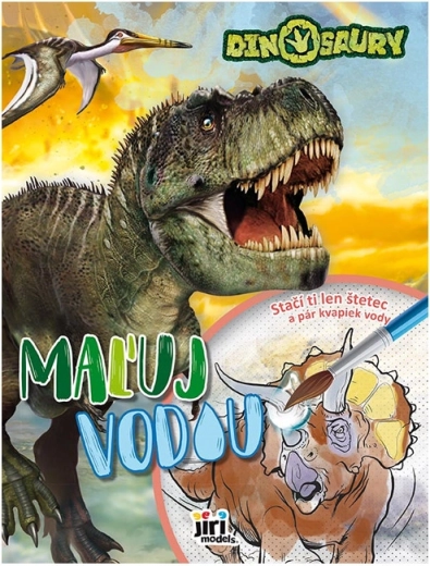 Maxi krāso ar ūdeni dinozauri – maģiskās ūdens krāsojamās lapas