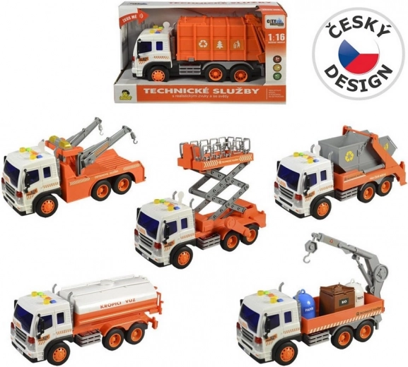 Tehnisko dienestu automašīna ar inerces piedziņu 27 cm