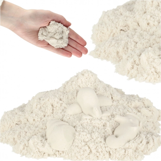 Sensorās smiltis bērniem 1 kg maisiņā – Balta