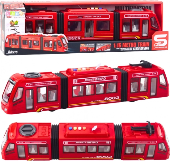 Red Metro 1:16 with Light and Sound Effects