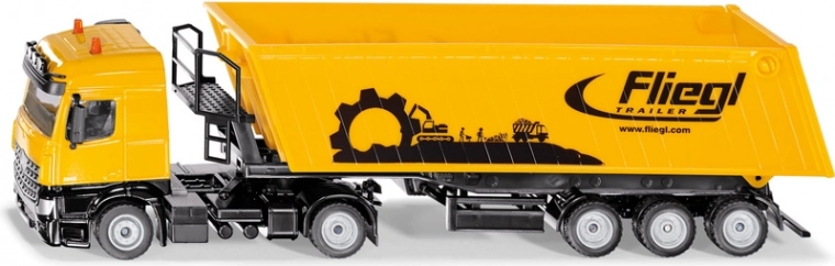 Siku Super 1:50 kravas automašīna MERCEDES-BENZ Actros ar pašizgāzēja kasti FLIEGL