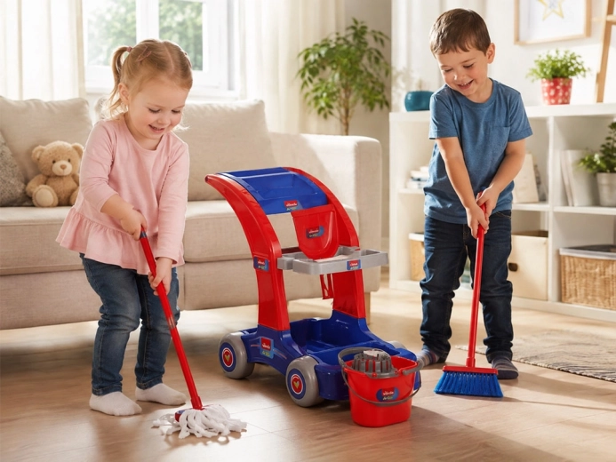 Fun household play for little helpers