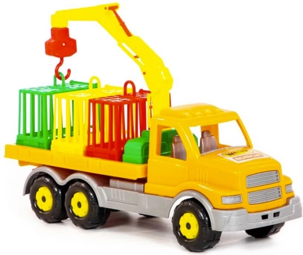 Kravas auto ar nolaižamu celtni un dzīvnieku pārvadāšanu 47 cm