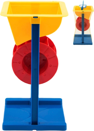 Lori plastmasas smilšu dzirnaviņas ar smilšu piltuvi - 1 gab.