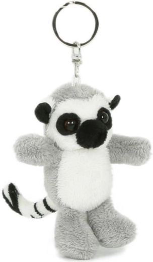 Plīša atslēgu piekariņš gredzenastes lemurs 7 × 8 cm