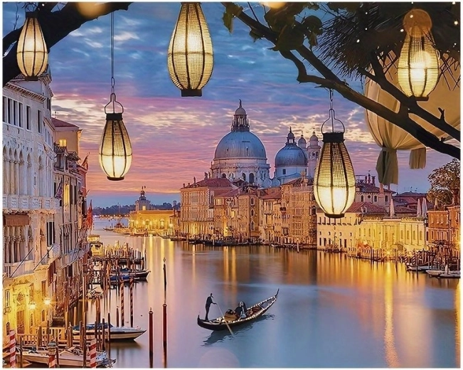 Norimpex Paint by Numbers Lanterns 40 x 50 cm