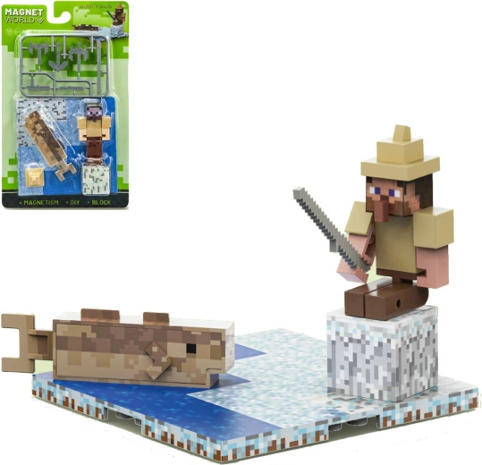 Magnet World 3D Magnetic Building Set Fisherman and Fish