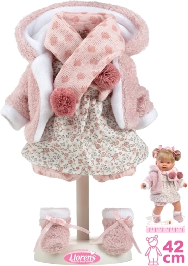 Llorens lelles apģērbs 42 cm – 5 daļu komplekts
