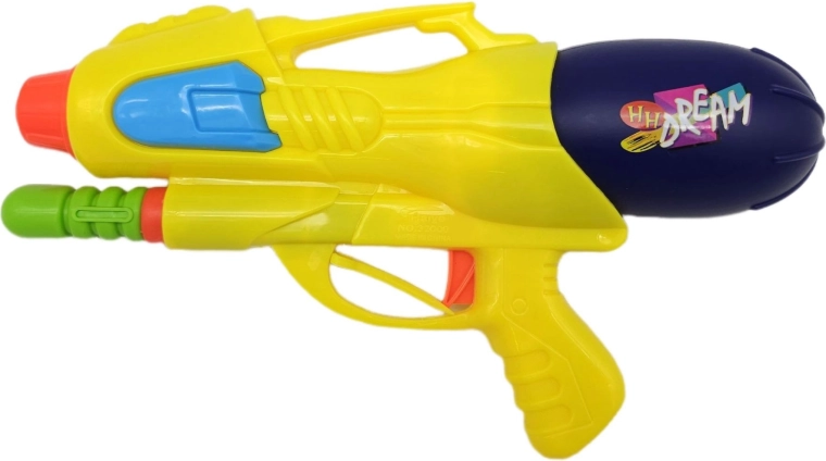 Ūdens pistole ar pumpīti 29 cm, dzeltena – 1 gab.