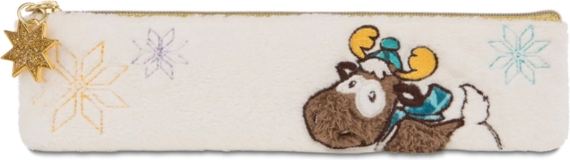 Plush Zip Pouch Reindeer Reny Heart NICI