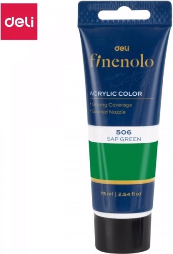 Akrila krāsa tumši zaļa 75 ml