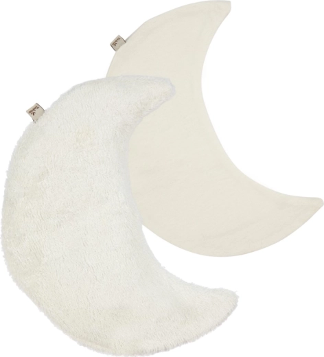 Timboo relaksējošs sildošs spilventiņš mēness formā Moon Daisy White