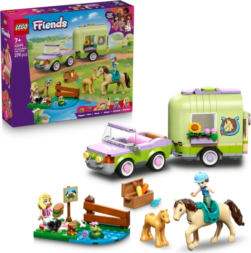 LEGO Friends piekabe ar zirgu un kumeļu