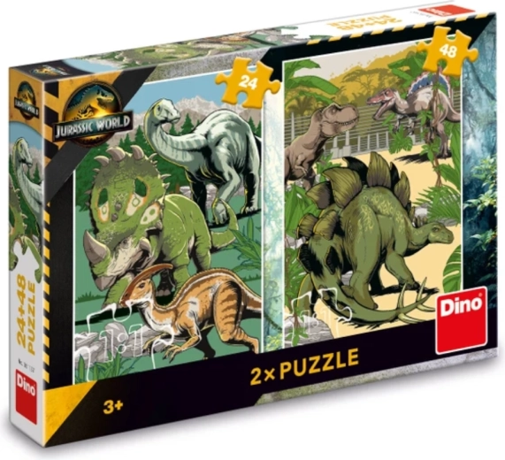 Jurassic World kids' puzzle 24 and 48 pieces