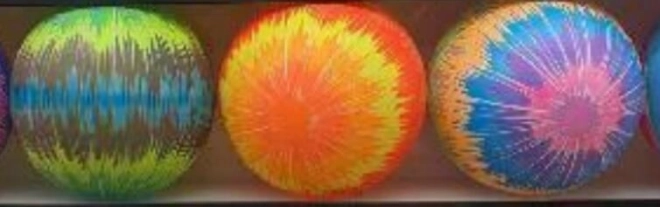 Rubber rainbow ball 22 cm