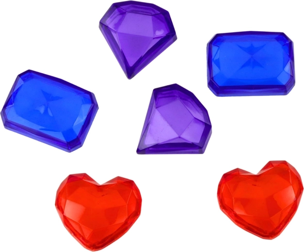 Shiny gems and shapes for creative play