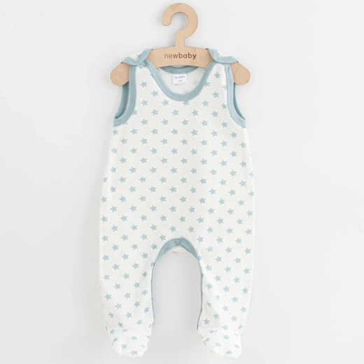 Bērnu rāpulīši New Baby Classic II ar zvaigznītēm, piparmētru krāsā
