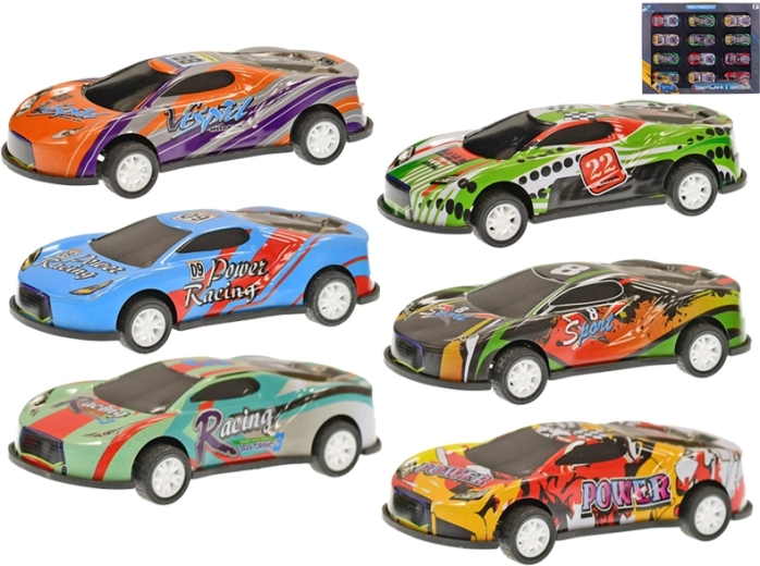 Set of Pull-Back Racing Cars 8.5 cm – 12 pcs