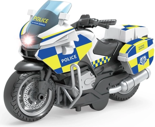 Police Motorcycle with Pull Back Function