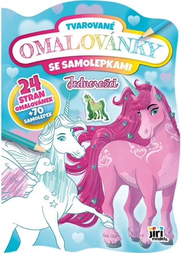 Formas krāsojamā grāmata “Vienradži”