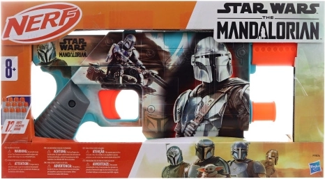Nerf Star Wars The Mandalorian pistole ar magazīnu un 12 šautriņām