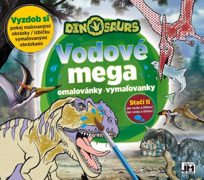 JIRI MODELS ūdens krāsojamā grāmata Dinozauri