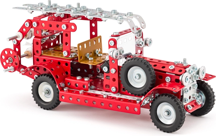 Merkur retro ugunsdzēsēji – ugunsdzēsēju auto konstruktoru komplekts (490 detaļas)