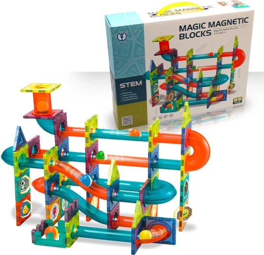Magnetic Marble Run – 96-piece Construction Set