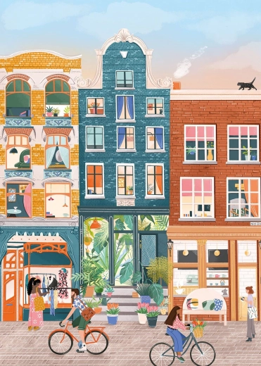 Puzle Nine Streets, Amsterdama 500 gabali