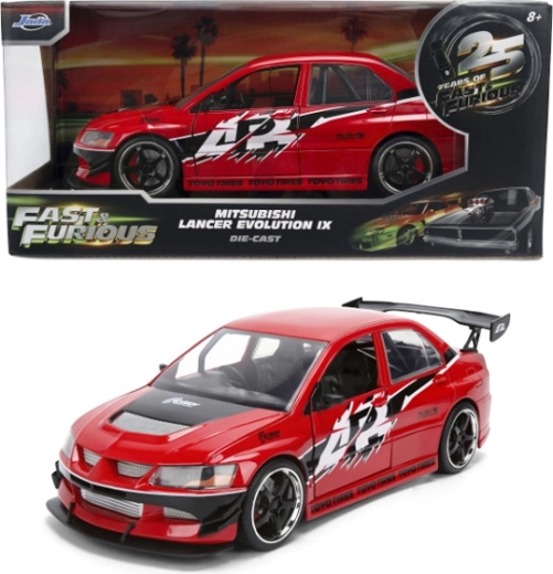 Jada Toys Fast & Furious Mitsubishi Lancer Evolution IX 2006 metāla modelis 1:24 - 1 gab.
