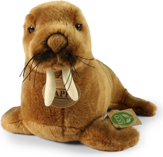Realistic walrus with prominent tusks