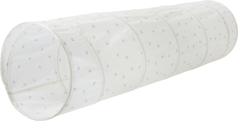 3 Sprouts bērnu spēļu tunelis no pārstrādāta poliestera Blueberry Ivory