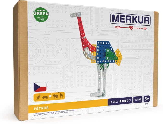 Merkur Zoo – strauss, 106 detaļas