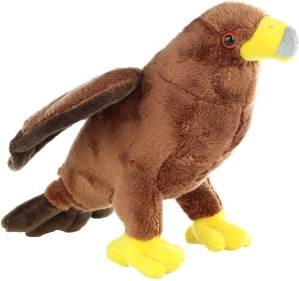 Plīša brūnais ērglis 16 cm