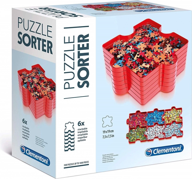 Clementoni pužļu šķirotājs – 6 nodalījumu komplekts