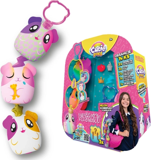 Cutie Pops mini plīša pārsteigums – komplekts 5 gab.