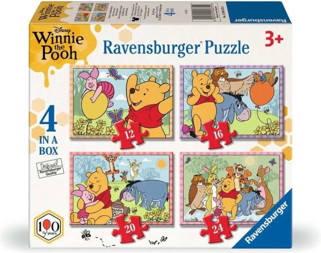 Ravensburger puzle Vinnijs Pūks 4 vienā (12, 16, 20, 24 gab.)