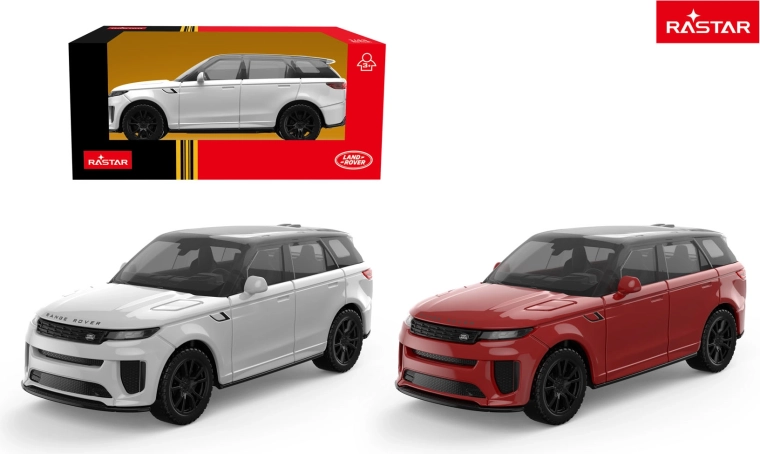 Metāla automašīnīte Range Rover Sport SV Rastar 1:43 balta